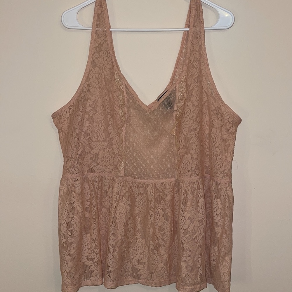 Blush Pink Lace Tank!